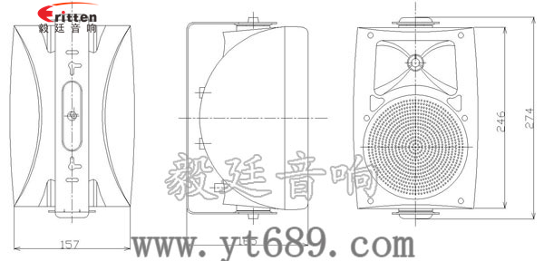 4寸掛壁音箱成品圖