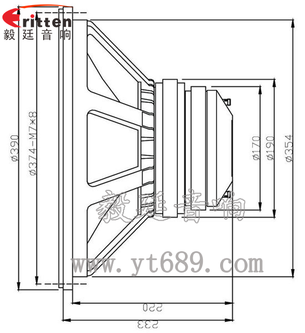 15寸200瓦舞臺(tái)音箱喇叭成品圖
