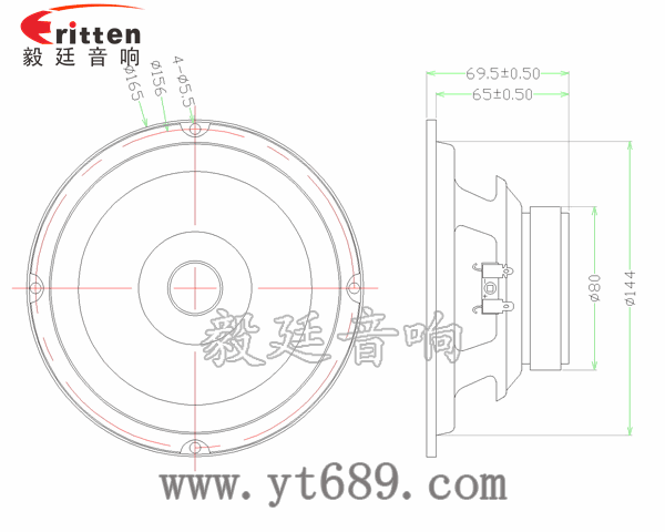 6.5寸25芯HIFI音箱中音喇叭成品圖