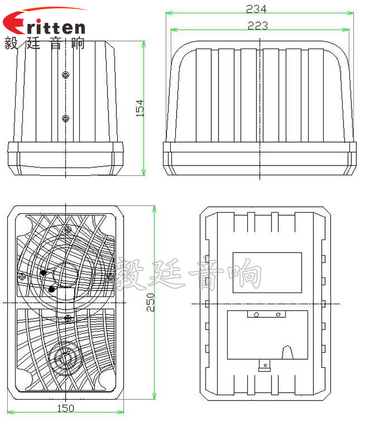 10寸專業(yè)音箱喇叭成品圖